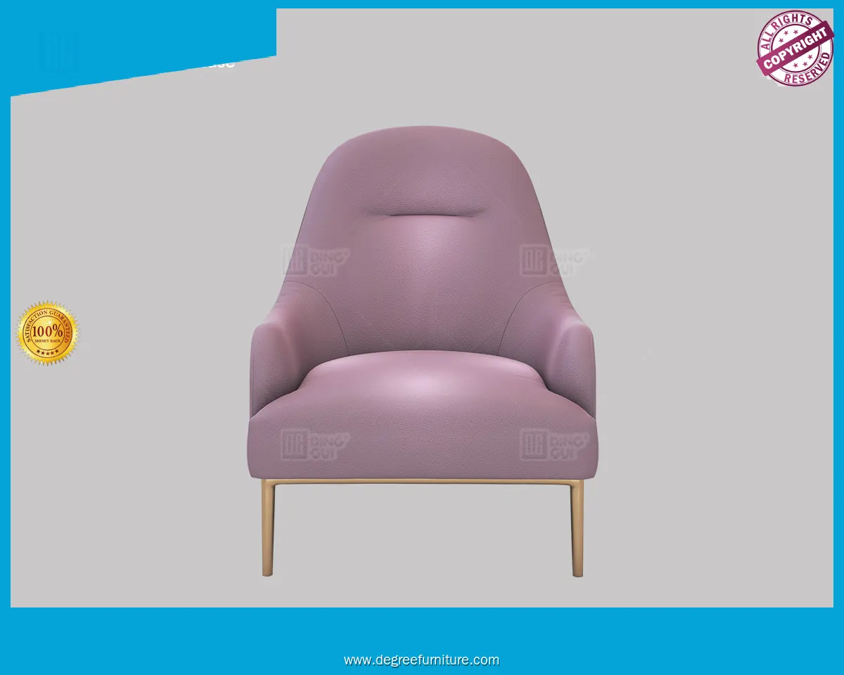 Luxury Purple Leather & Gold Metal Jewelry Display Chair. Contact for More Info! 1