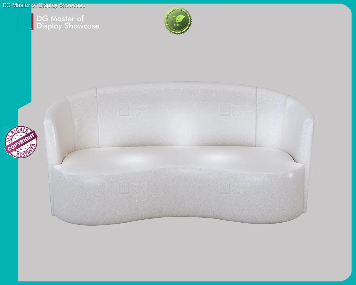 High-Quality White Leather Sofa for Luxury Jewelry Stores 1