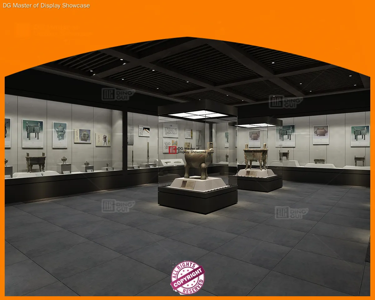 Custom museum quality display cases manufacturer Manufacturer | DG Display Showcase 1