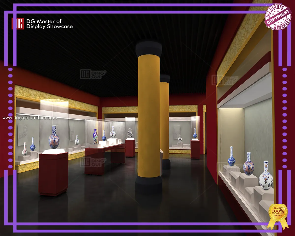 DG Display Showcase | one stop solution Constant temperature and humidity museum showcases manufacturer 1