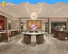 Luxury Jewelry Display Showcase with Wall Panel 1