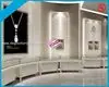Modern White Temper Glass Jewellery Display Cabinet - Factory Direct, Eco-Friendly, BV&ISO Certified 1