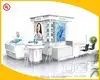 White Round Cosmetic Display Cabinet 1