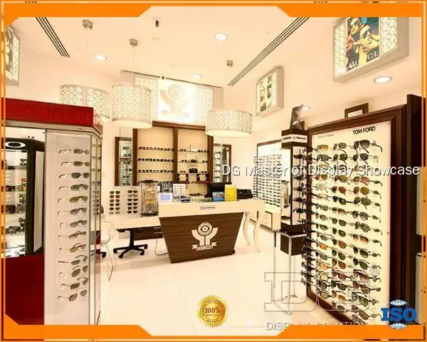 Premium White Wooden Eyewear Display Case 1