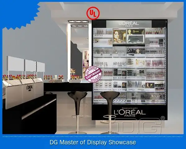 Wooden Makeup Display Showcase - Modern Style, Customizable, Eco-Friendly 1