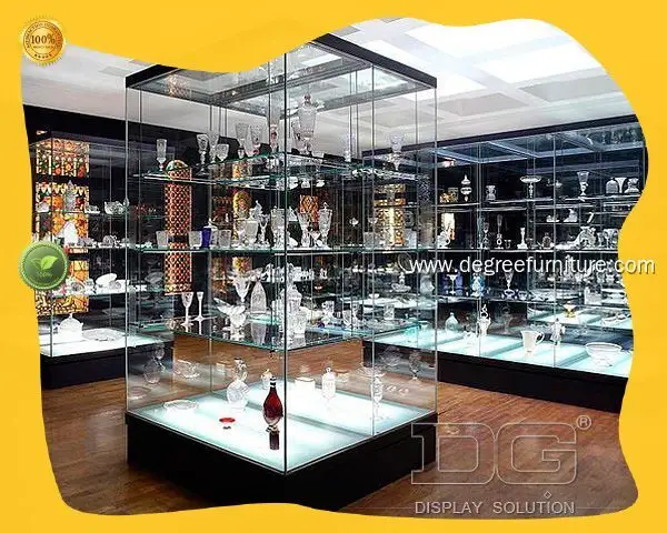 High-Quality Glass Display Cabinet - Customized Modern Design. 1