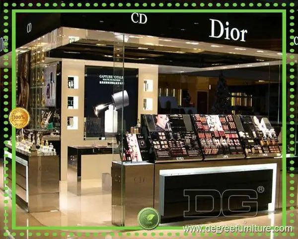 Modern Wooden Glass Cosmetic Display Cabinet - Wholesale Cosmetic Displays 1