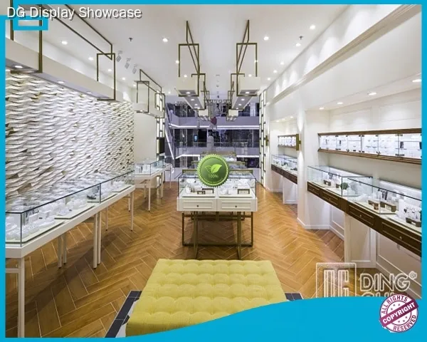 Modern Glass Jewelry Display Showcase Cabinet 1