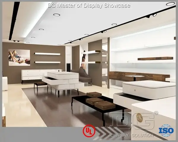 Boutique Wood Wall Shoe Display - Modern Style, Eco-friendly Material - Direct Manufacturer, 16 Years Experience 1