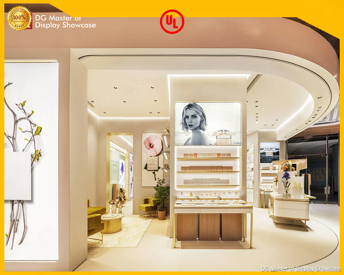 Golden White Perfume Stands: Elegant One-Stop Solution 1