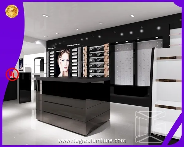 Custom High End Wooden Cosmetic Display Stand 1