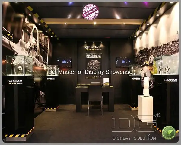 Black Temper Glass Watch Display Pedestals - Factory Direct Price 1