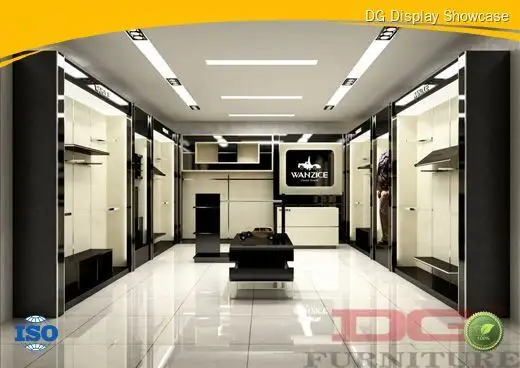 Modern Wooden Clothes Shop Fitting - Eco-Friendly Display Showcase Supplier 1