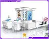 Modern White Cosmetic Display Counter - Eco-Friendly Materials, LED Lighting 1