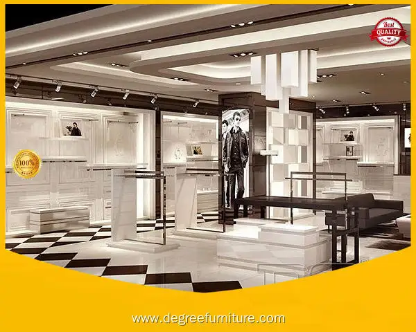 Premium Wood Display Shelf for Clothes Store - Quality Guaranteed 1