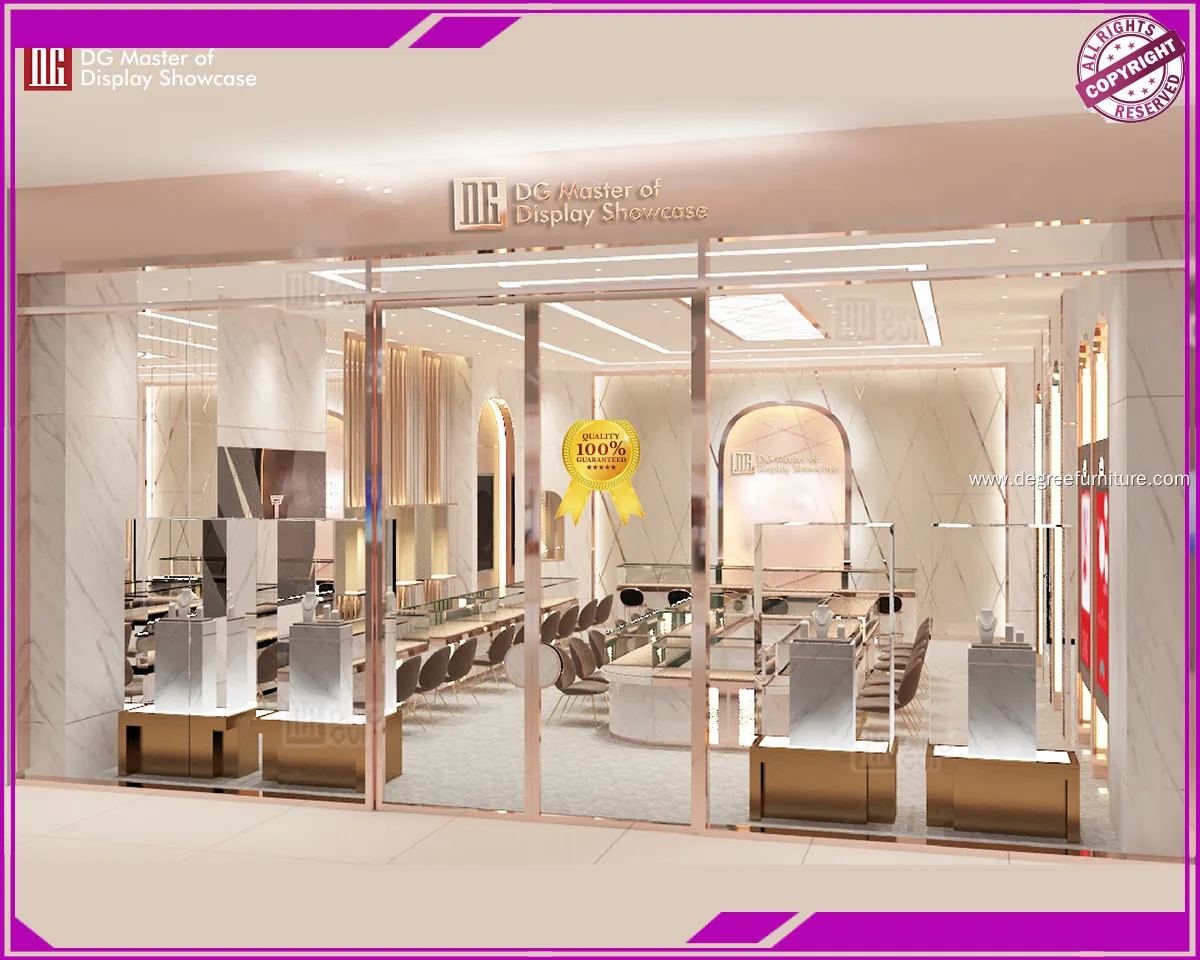 factory price wall mounted display cases supplier | DG Display Showcase 1