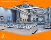 customized artificial jewellery showroom design factory | DG Display Showcase 1