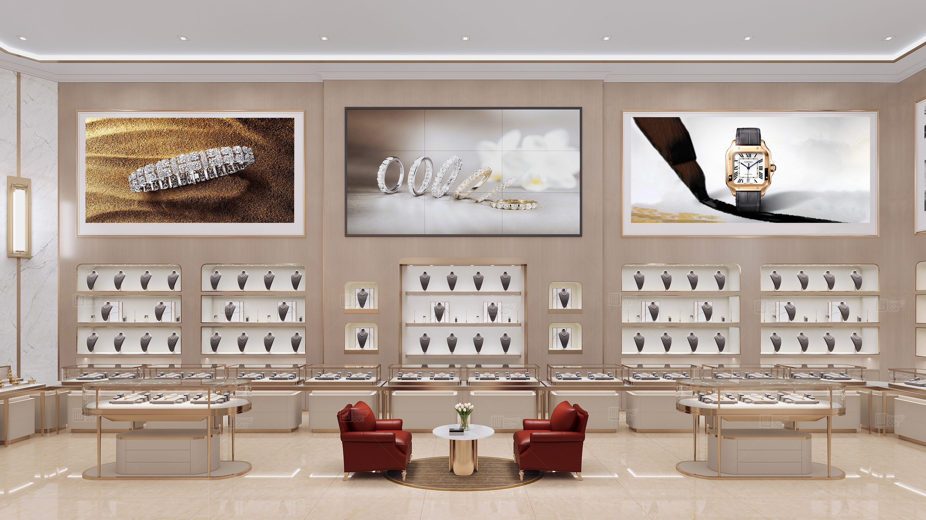 Jewelry showcase design trends in 2025: the shift from traditional to digital 1