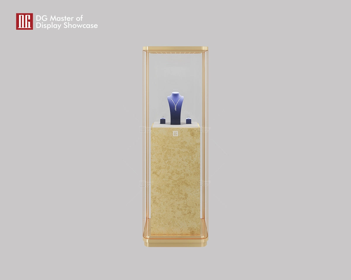 DG Light-Luxury Premium Jewelry Upright Glass Display Cabinet 1