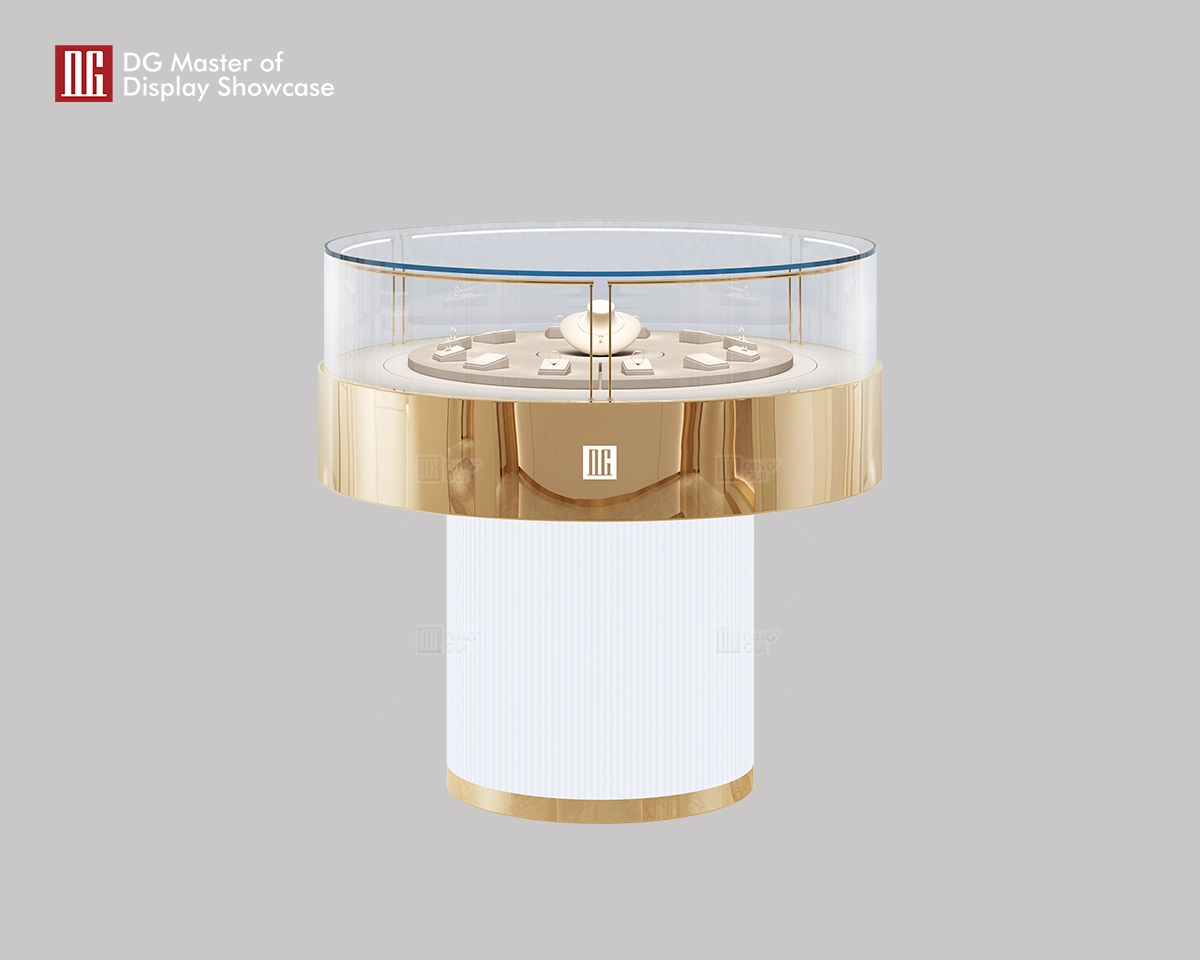 Vitrină circulară DG Luxury and Exquisite pentru bijuterii și ceasuri, pentru magazin 1