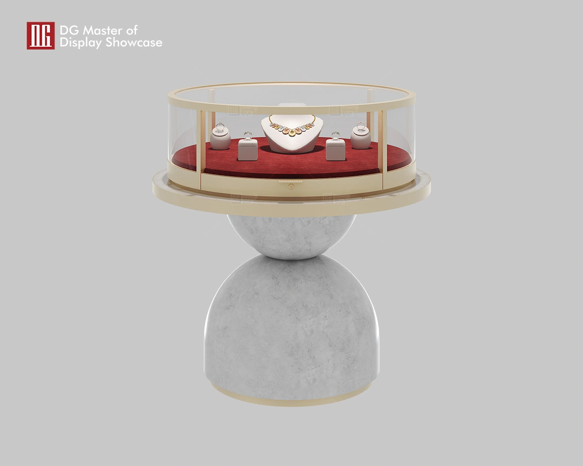 DG Unique Design High-End Jewelry Island Showcase 1