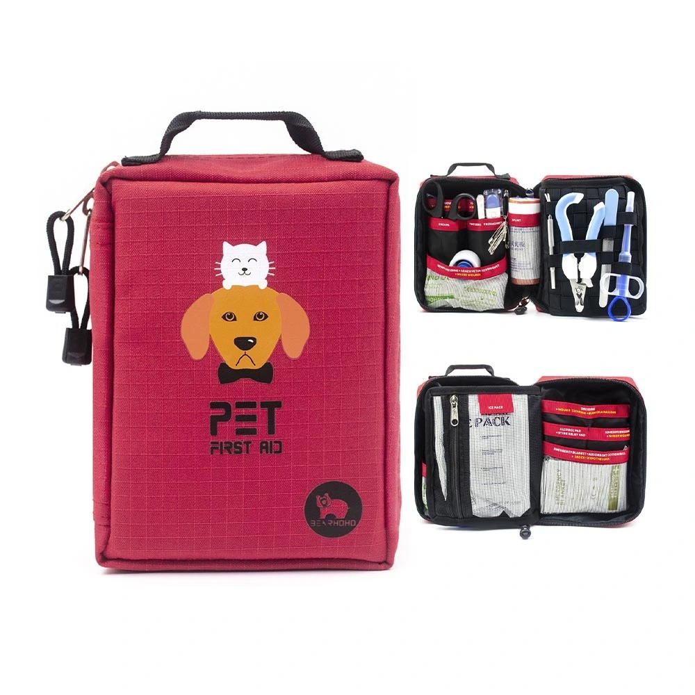Cross-border pet first aid kit emergency wound treatment kit hand-held pet safety rescue first aid emergency pack 1