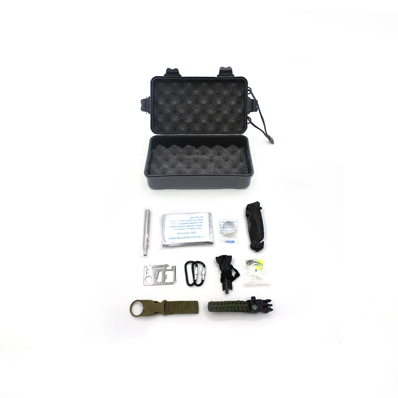 Wilderness Survival First Aid Kit Camping Multi-Functional Outdoor Tool Set 1