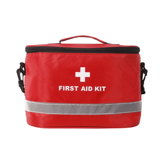 Family first aid kit; Home nursing storage bag; Outdoor medical bag with shoulder strap, hand-held large capacity cylinder bag. 1