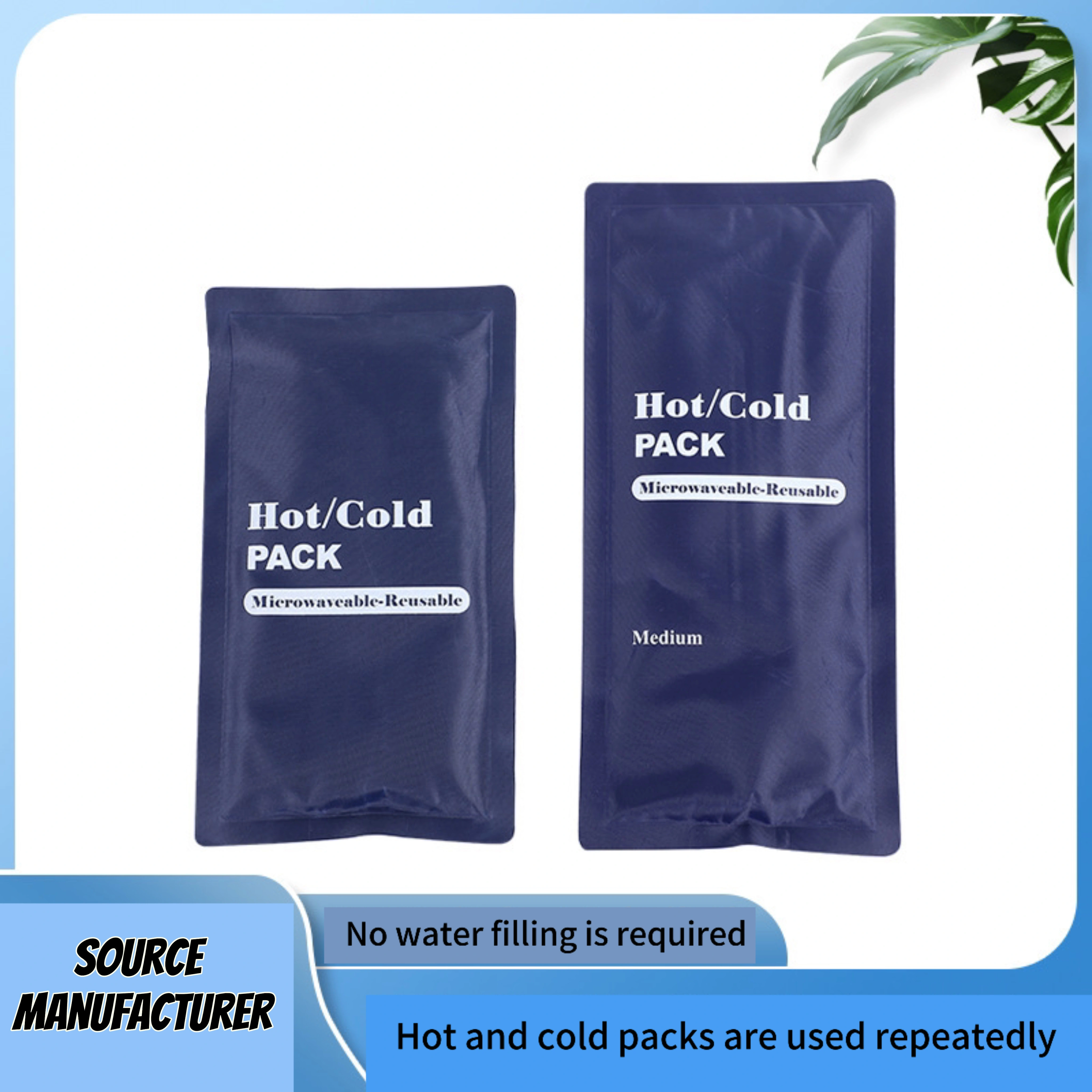 Cross-border Hot-selling Nylon Taffeta Hot and Cold Compress Bag, Ice Pack, Cold Compress for Adults and Children, Cooling Hot and Cold Pack, Physiotherapy Bag 1