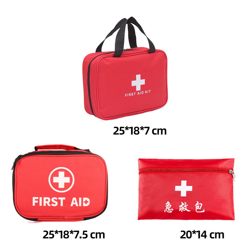 Cross-border portable home first aid kit; emergency storage bag; car emergency bag; hand-held survival rescue bag in stock. 1