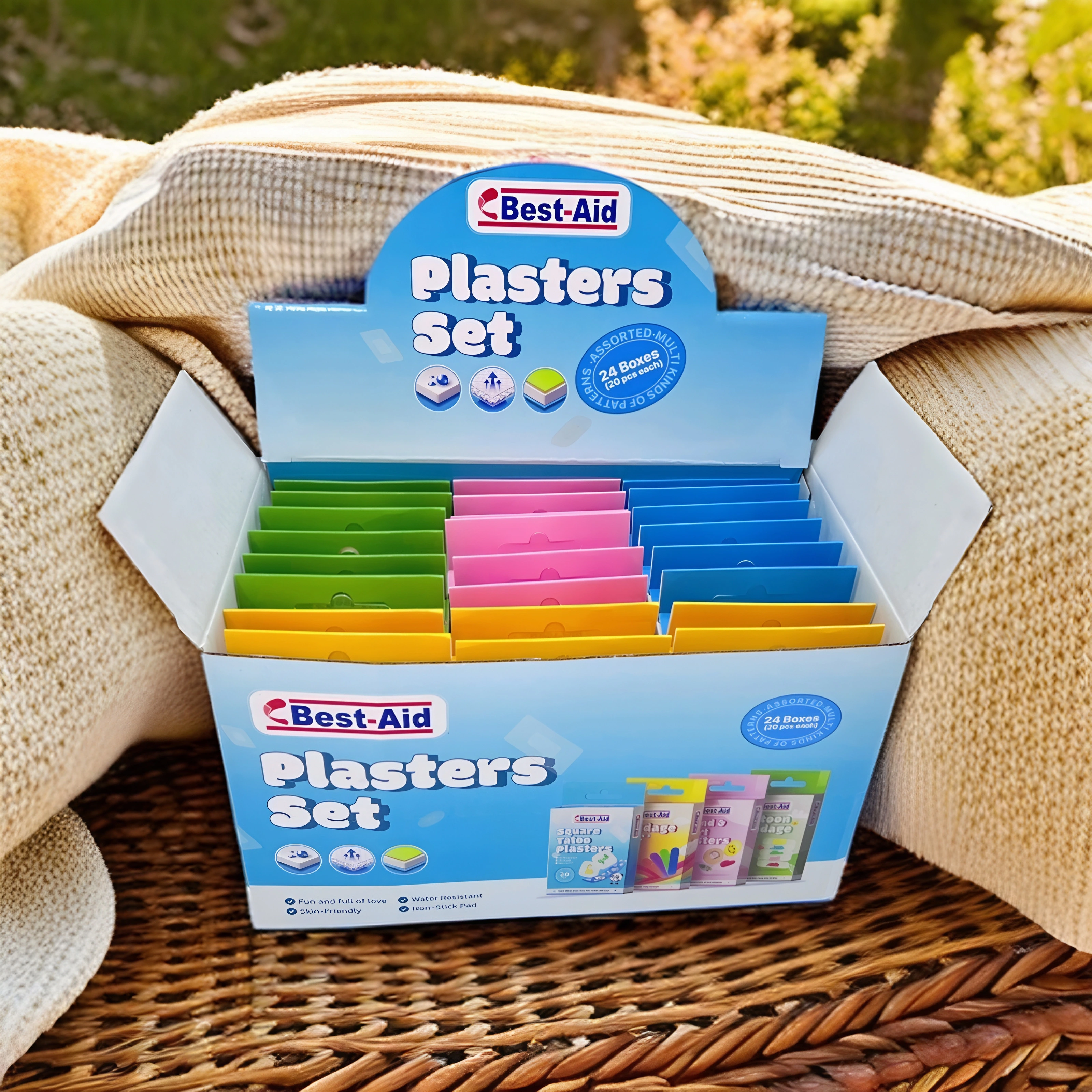 Children's Waterproof & Breathable Wound Plasters, Special-Shaped Band-Aids, Anti-Chafing Stickers – 20 Pieces/Box 1