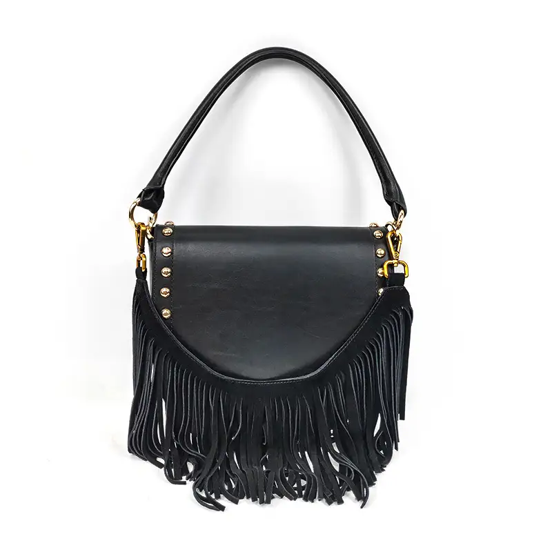 Latest Black Fashion Summer Leather Shoulder Bags For Women 1