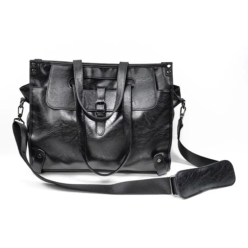 Wholesale Cheap Large Office Messenger Pu Work Bags for Men 1
