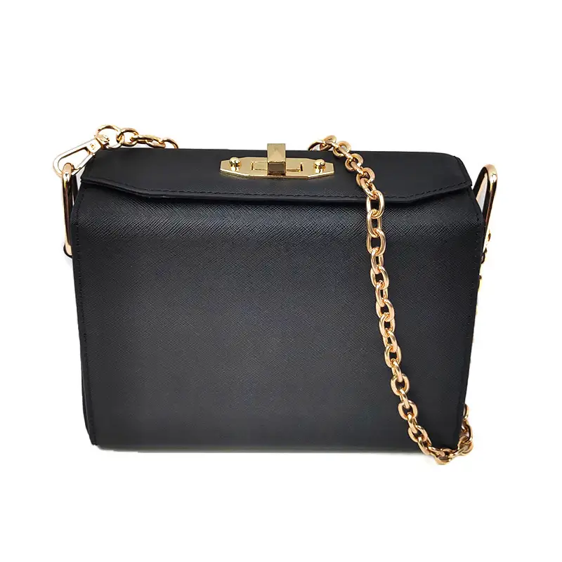 Inexpensive Designer Beautiful Italian Unique Black Leather Shoulder Handbag On Sale 1