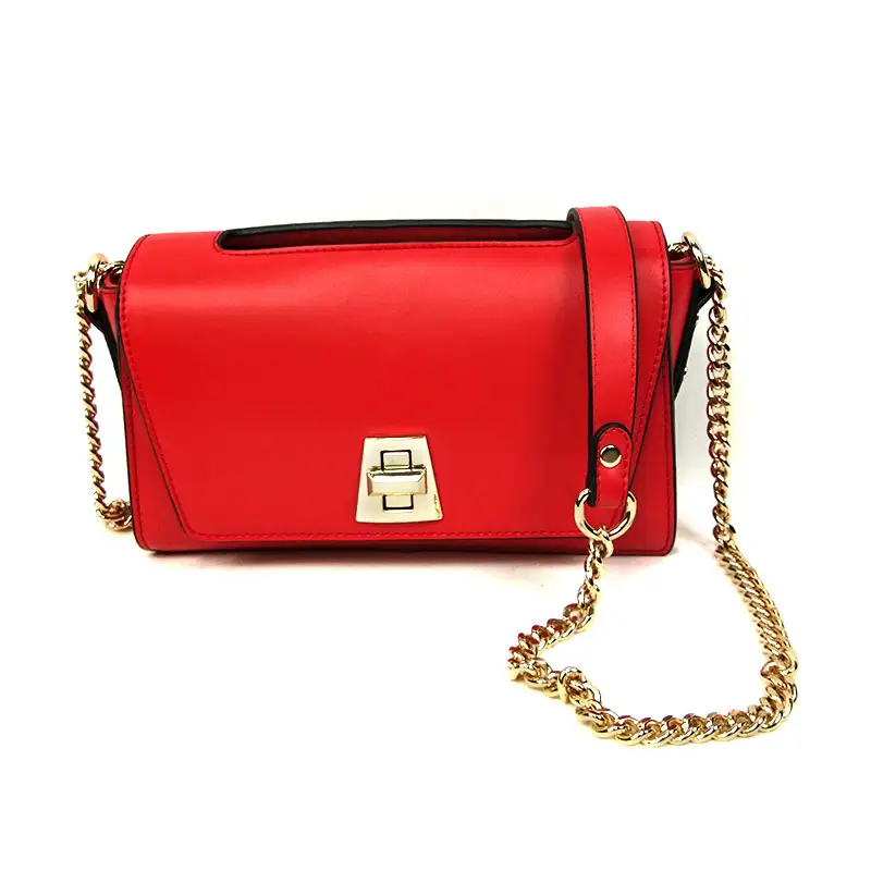 Fashion Online Luxury Red Handbags Shoulder Bags For Women With Chain Strap  and Nylon Strap 1