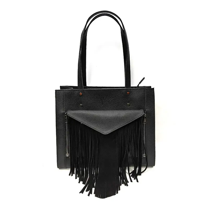 Big Luxury Designer Black Leather Ladies Tote Hobo Bag Handbags Online For Women 1