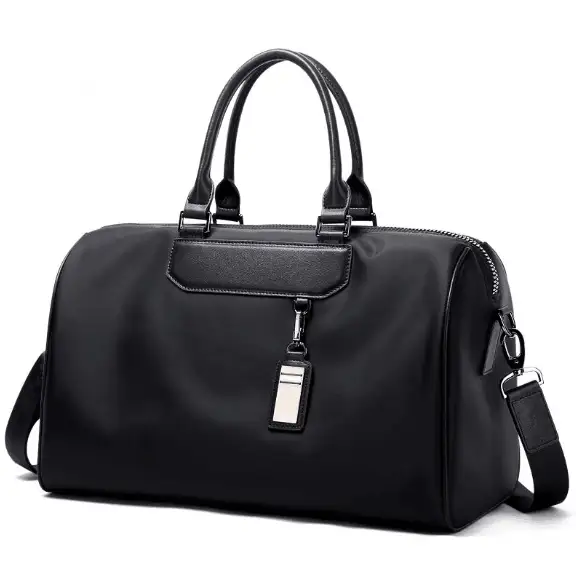 Guangzhou Manufacturers New Design Nylon Oversized Sport Sling Bag With Leather Handle 1