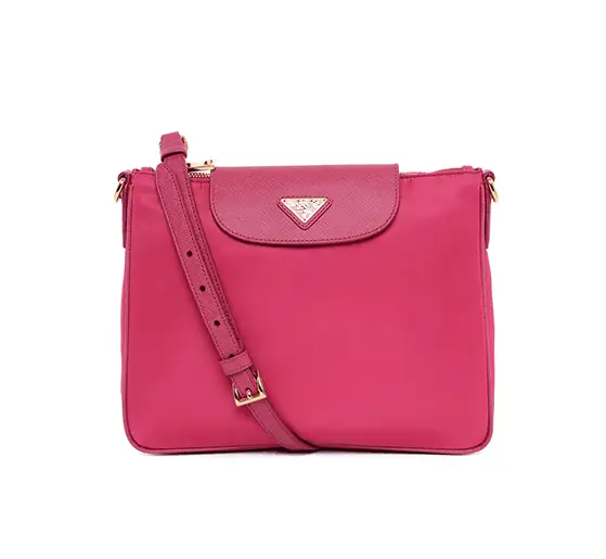 Wholesale Nylon Cross Body Shop Shoulder Bag With Leather Strap And Cover 1