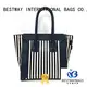 handbags canvas tote with leather handles branded for shopping Bestway 1