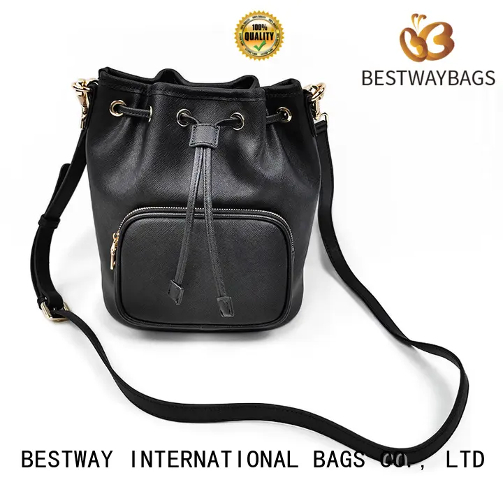 Small Saffiano Leather Shoulder Bag Bucket Handbags For Women 1