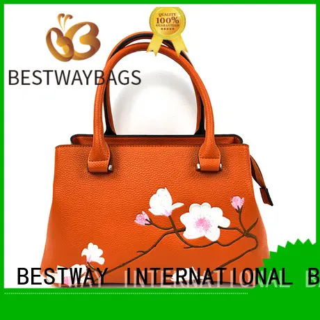 Trendy Quality Elegance Floral Embroidery Bags Private Label Tote Handbags 1
