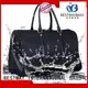 Custom Large Travel Bag Women's Nylon Leather Trim Handbag For work 1