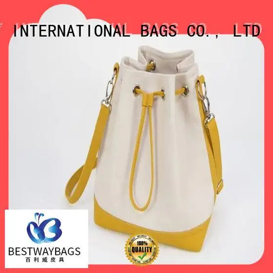Bestway tote canvas leather bag factory for vacation 1