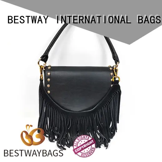 Bestway trendy women's leather handbags soft for school 1