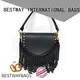 Bestway trendy women's leather handbags soft for school 1
