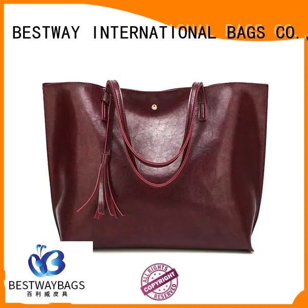 Bestway real pu leather bag supplier for girl 1