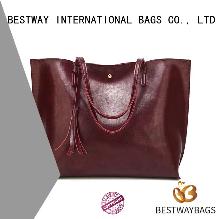 Bestway beautiful pu leather bag supplier for women 1