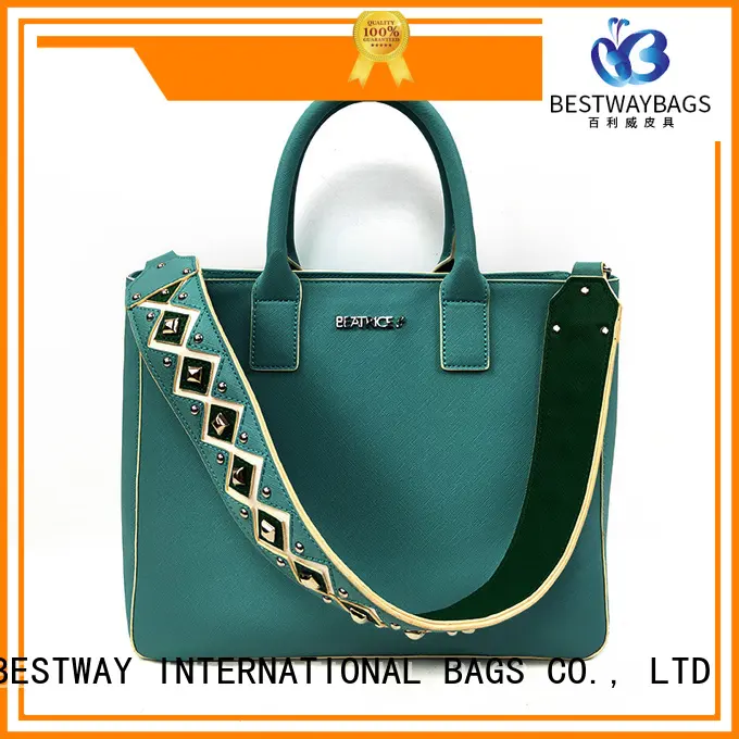 Bestway blue pu bag online for women 1