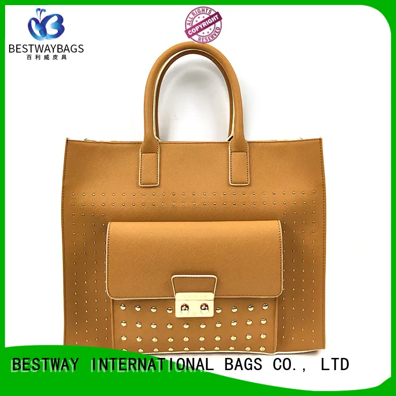 simple pu leather bag tan Chinese for girl 1