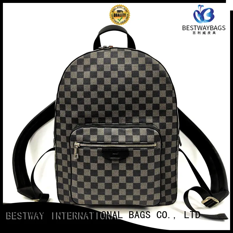 Bestway travel leather bag online 1
